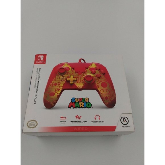 PowerA Nintendo Switch Super Mario Bros. Enhanced WIRED Controller - Brand New